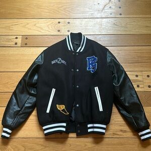 Leather Letterman Jacket